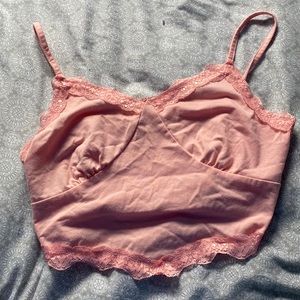 Pink ROMWE corset top
